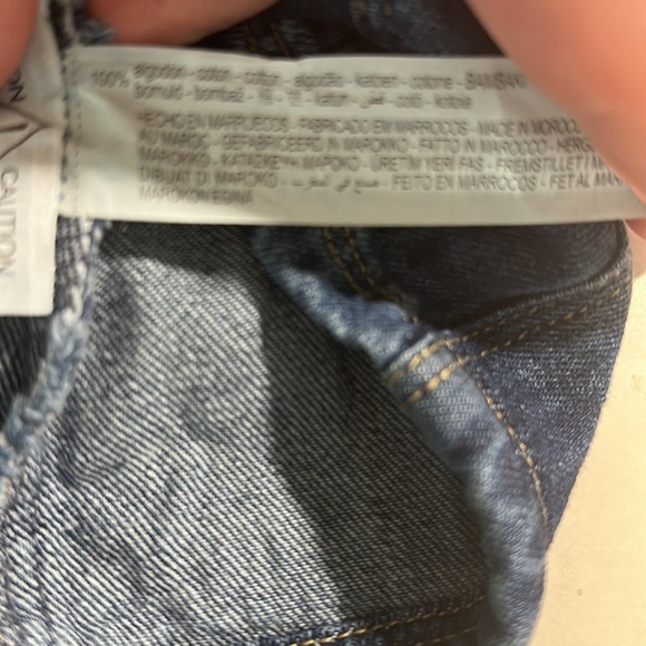 NWT. Zara Girls Blue Snoopy Peanuts Print Denim Overall Dress. Size 12-18. - Picture 9 of 9